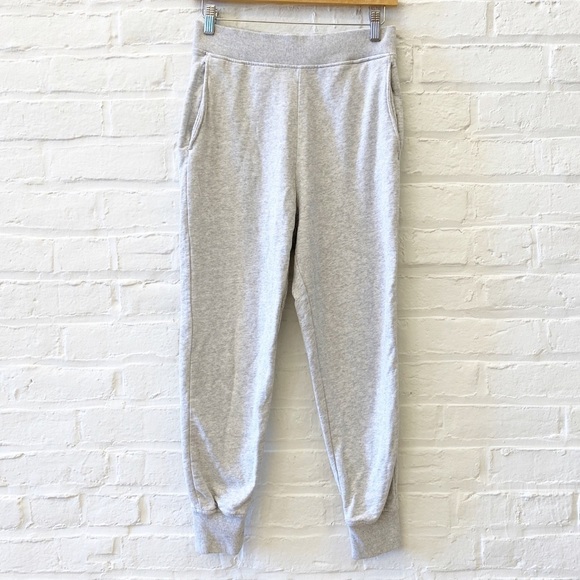 COS || Tapered Joggers Track Pants Sweatpants Cotton Heathered Gray XS - Picture 1 of 10